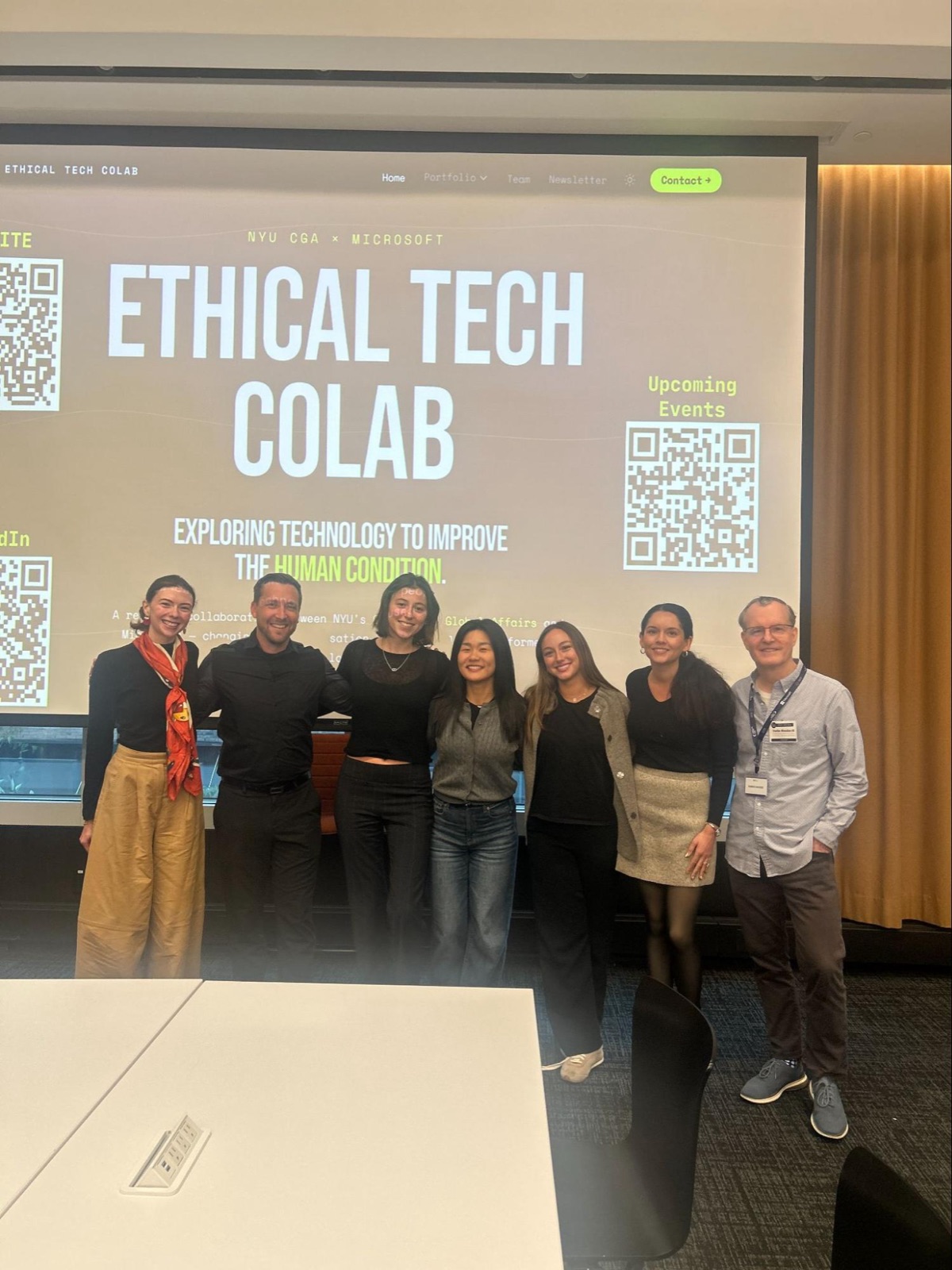 The Tradeverifyd team with NYU Ethical Tech Colab organizers